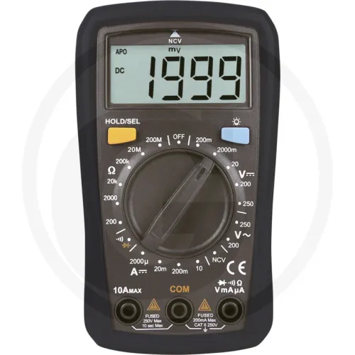 Multimetr „MM15” CAT II 250V, ręczny wybór zakresu Mierniki wielofunkcyjne