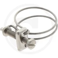 Schelle Edelstahl 38-43mm Monosem Rury nasienne i akcesoria auf Vakuumrohr  Innen-Ø = 120 mm