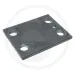 Płytka Śruby i płytki do skręconych słupic kultywatora Płyty 170 x 10 x 100 mm Kultywator podorywkowy