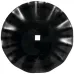 Talerz tnący Sklepiony talerze brony falisty , Ø 460 x 5 mm Granit Tellerscheiben