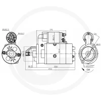 Starter 12 V / 2,4 kW