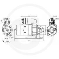 Starter 12 V / 2,2kW