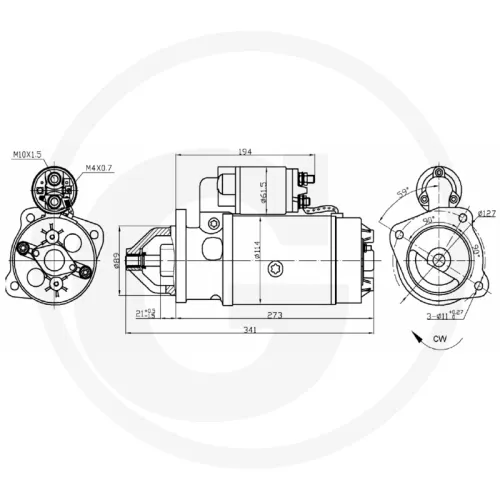 Starter 12 V / 3,1 kW