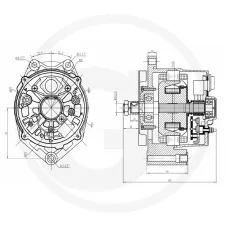 HELLA 18858085 — Generator 28 V / 55 A