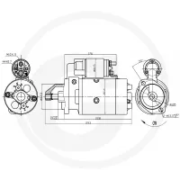 Starter 12 V / 2,7 kW