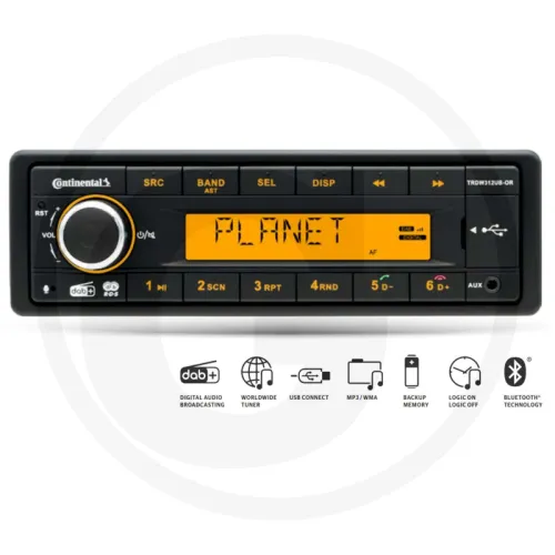 Radio TRDW312UB-OR Silver Line Extended 12V Radia
