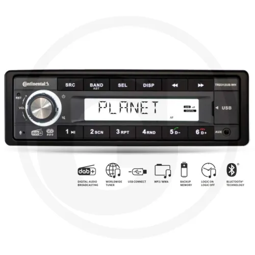 Radio TR312UB-WH Silver Line 12V Radia