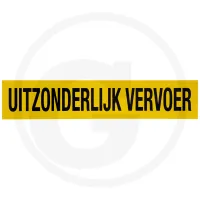 Tablica ostrzegawcza, aluminium z napisem: UITZONDERLIJK VERVOER, żółta, folia typ I Tablice ostrzegawcze / folie ostrzegawcze