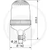 Lampa ostrzegawcza H1 12V | rurka nasadzana Lampy obrotowe / błyskowe
