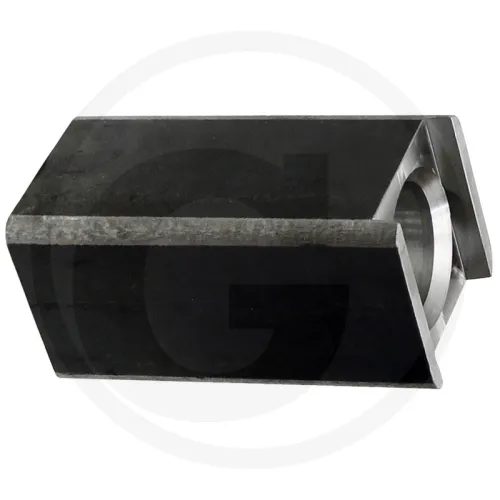 Łożysko ucha zaczepu Ucho zaczepu ze sworzniem, do przyśrubowania do dyszla do ucha zaczepu dla trzpienia Ø 60 mm  kwadrat zew. 90 x 90 mm Ucha zaczep