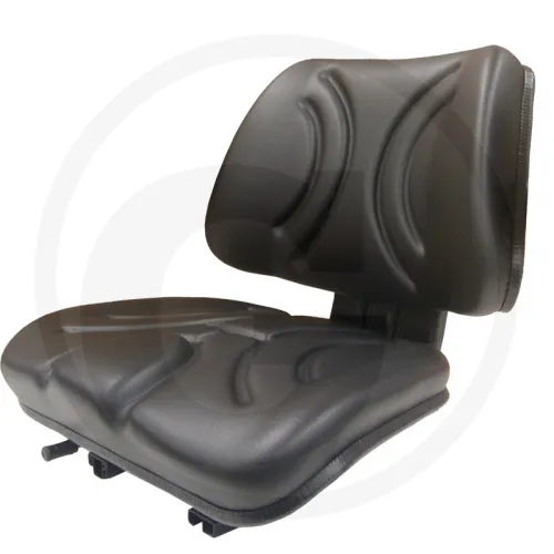 Siedzenie Siedzenia do ładowarki podwórzowej/wózka widłowego z regulacją wzdłużną,  250 mm, tapicerka PVC