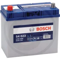 Akumulator S4 023 12 V / 45 Ah technologia SLI; wapń / stop wapnia Zestawienie ogólne Akumulatory BOSCH