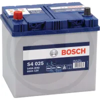 Akumulator S4 025 12 V / 60 Ah technologia SLI; wapń / stop wapnia Zestawienie ogólne Akumulatory BOSCH