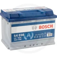 Akumulator S4 E08 12 V / 70 Ah technologia EFB - do samochodów z systemem start / stop Zestawienie ogólne Akumulatory BOSCH