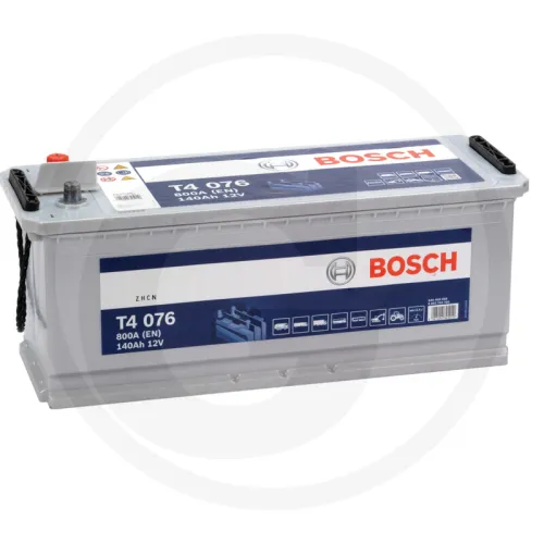 Akumulator T4 076 12 V / 140 Ah technologia SLI; wapń / stop wapnia Zestawienie ogólne Akumulatory BOSCH