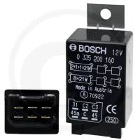 Przerywacz kierunkowskazu / elektroniczn 12 V, 6 przyłącza Listy zastosowań