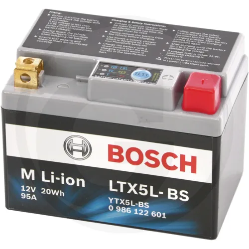 Akumulator litowo-jonowy M LTX5L-BS LION technologia litowo-jonowa | do jednośladów o dużym zużyciu energii Zestawienie ogólne Akumulatory BOSCH