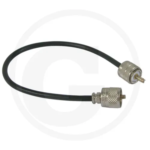 Kabel koncentryczny Długość: 0,5 m, z wtyczką PL-259 po obu stronach Radiostacje CB
