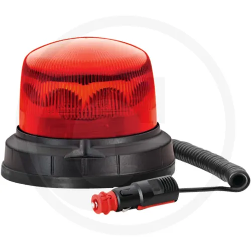 LAMPA LED 9-30V CZERWONA MAGN LED | mocowanie magnetyczne Lampy obrotowe / błyskowe