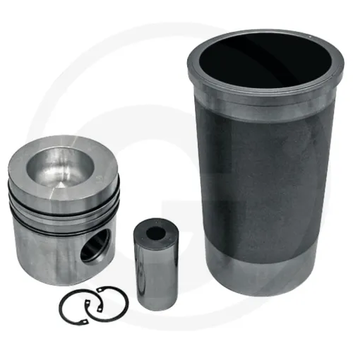 Piston set complete Case IH Tractor : 1455  Engine : DT-402 Supplied without O-ring 3 rings, Ø 100 mm  gudgeon pin Ø 38 x 82 mm  combustion chamber Ø