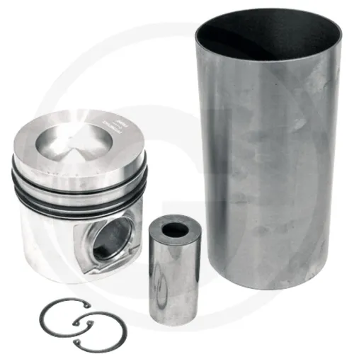 Piston set complete Case IH  Maxxum 5120, 5220  Engine : 4T-390 Supplied without O-ring 3 rings, Ø 102 mm  gudgeon pin Ø 40 mm  combustion chamber Ø