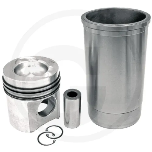 Piston set complete John Deere  4440, 4640, 4050E, 4250, 4450, 4650  Engine s: 6466T, 6466 Supplied without O-ring 3 rings, Ø 116 mm  gudgeon pin