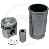 Piston set complete John Deere  4955, 8560, 8570  Engine : 6076 Supplied without O-ring 3 rings, Ø 116 mm  gudgeon pin Ø 47.6 x 91.4 mm  combustion