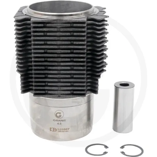Piston set complete Renault  R 301, 351, 421, 461S, 466, 521S  Engine : 327 Supplied without O-ring 4 rings, Ø 100 mm  gudgeon pin 35 x 82 mm