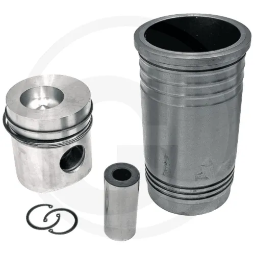 Piston set complete Valtra - Valmet  905, 915  Engine : 611D Supplied without O-ring 3 rings, Ø 108 mm  gudgeon pin Ø 40 mm  combustion chamber Ø