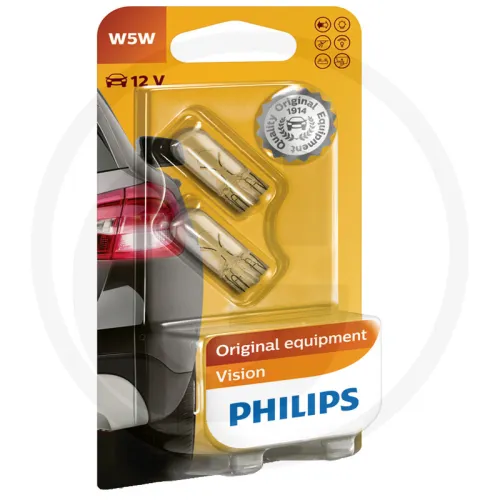 Żarówka z cokołem szklanym W5W 12 V / 5 W Żarówki / oprawy