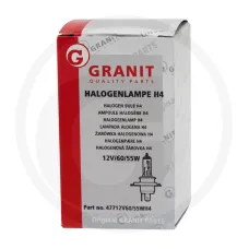 GRANIT 47712V60/55WH4 — Żarówka halogenowa H4 12V / 60/55W Żarówki / oprawy