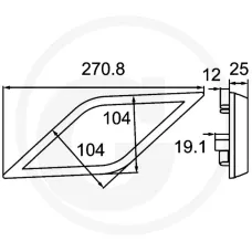 HELLA 4550020086 — Lampa kierunkowskazu LED tył, strona prawa Oświetlenie obrysowe