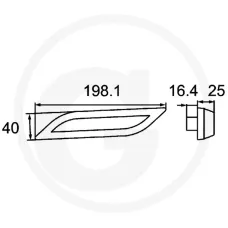 HELLA 4550020105 — Dodatkowa lampa kierunkowskazu LED strona lewa Oświetlenie obrysowe