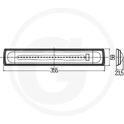 Lampa kabiny LED Lampy kabiny