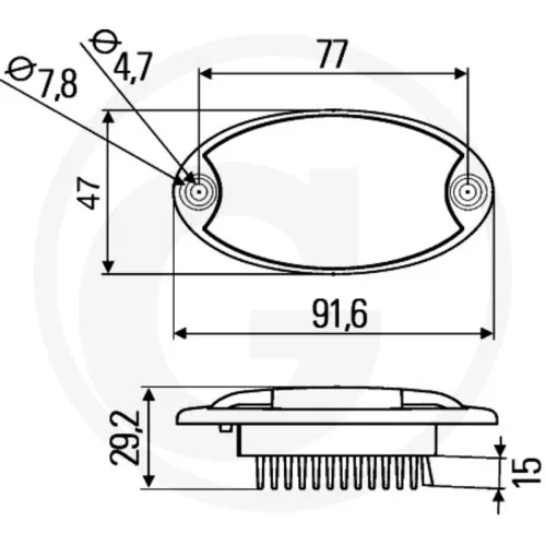 Lampa kabiny LED Lampy kabiny