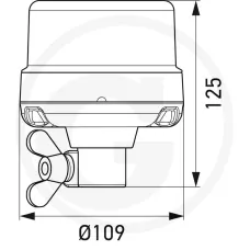 HELLA 4552XD 066 146-011 — Lampa błyskowa LED Lampy obrotowe / błyskowe
