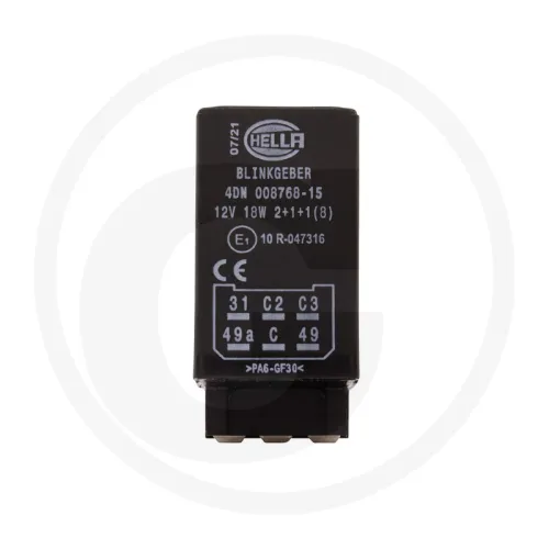 Przerywacz kierunkowskazu / elektroniczn 12 V, 6 przyłącza Listy zastosowań