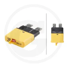 HELLA 4558JS 174320041 — Bezpiecznik samoczynny, standard 32 V maks. / 20 A | żółty | z funkcją resetowan...