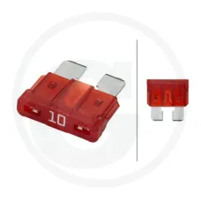 HELLA 4558JS 711686002 — Bezpiecznik płaski, standardowy 32 V maks. / 10 A | czerwony | PU 50 Elementy mo...