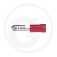 Wtyczki okrągłe kolor czerwony, Ø 4 mm, do kabla 0,5 - 1 mm² Elementy montażowe