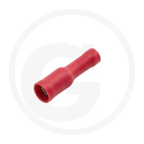 Tulejka wtykowa okrągła kolor czerwony, Ø 4 mm, do kabla 0,5 - 1 mm² Elementy montażowe