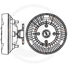 MAHLE 4558MV 376907541 — Sprzęgło wiskotyczne John Deere  6100SE, 6200SE, 6300SE, 6400SE, 6800, 6900, tyl...