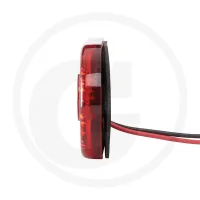 Lampa obrysowa z odblaskiem, owalna LED Lampy tylne