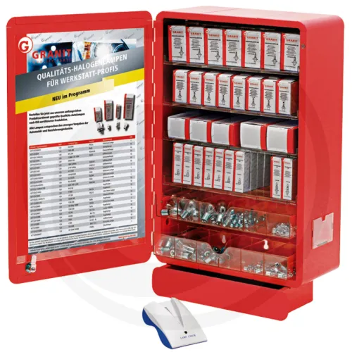 Szafa z żarówkami w zestawie tester i 280 żarówek; 12 V Żarówki / oprawy