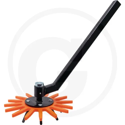 Element gwiazdy pielnika Części gwiazdy pielnika Ø 370 mm, przy rozstawie rzędów powyżej 400 mm prawy, wersja pomarańczowa, miękka