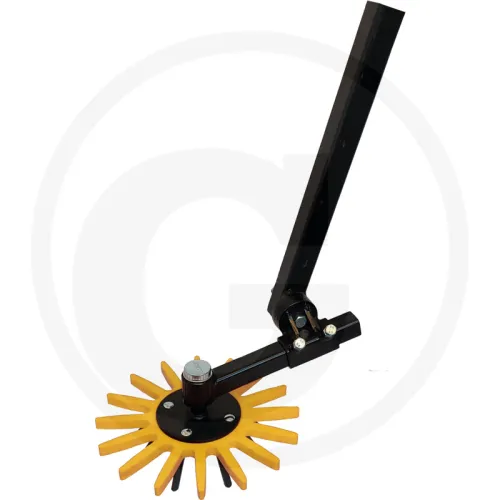 Element gwiazdy pielnika Części gwiazdy pielnika wersja maxi, Ø 370 mm wersja żółta, standardowa twardość, z regulowanym trzonkiem 50 x 50 mm