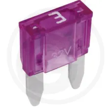 GRANIT 50750295573066 — Bezpiecznik płaski Mini 32 V maks. / 3 A | fioletowe | opak. 1 Elementy montażow...