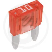 Bezpiecznik płaski Mini 32 V maks. / 10 A | czerwone | opak. 1 Elementy montażowe