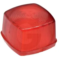 Klosz lampy, czerwony bez reflektora Oświetlenie obrysowe