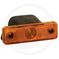 ASPÖCK 504212801004 — Lampa obrysowa boczna żółta, Sidepoint, złącze 90° i osłona 90°, 24 V Aspöck Lam...